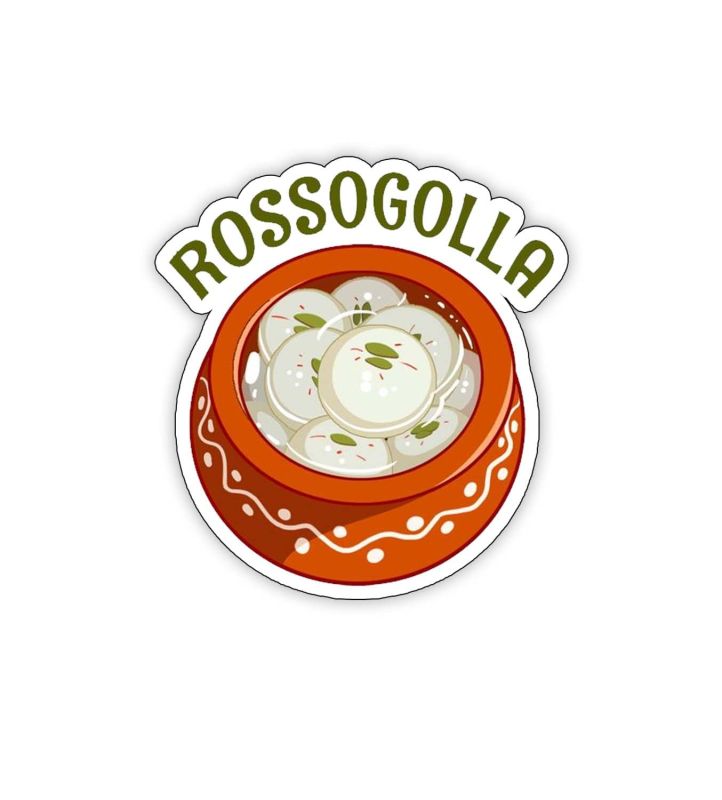 Rossogolla Wooden Fridge Magnet for Refrigerator | Best Souvenir Gift | Magnet for Refrigerator Office Home, Almira Decor